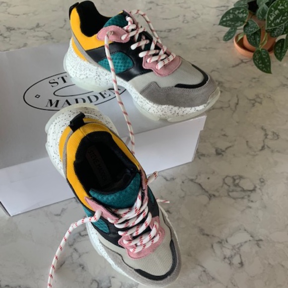 Steve Madden Shoes - Steve Madden NWT Exaggerated MultiColor Sneakers
